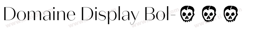 Domaine Display Bol字体转换